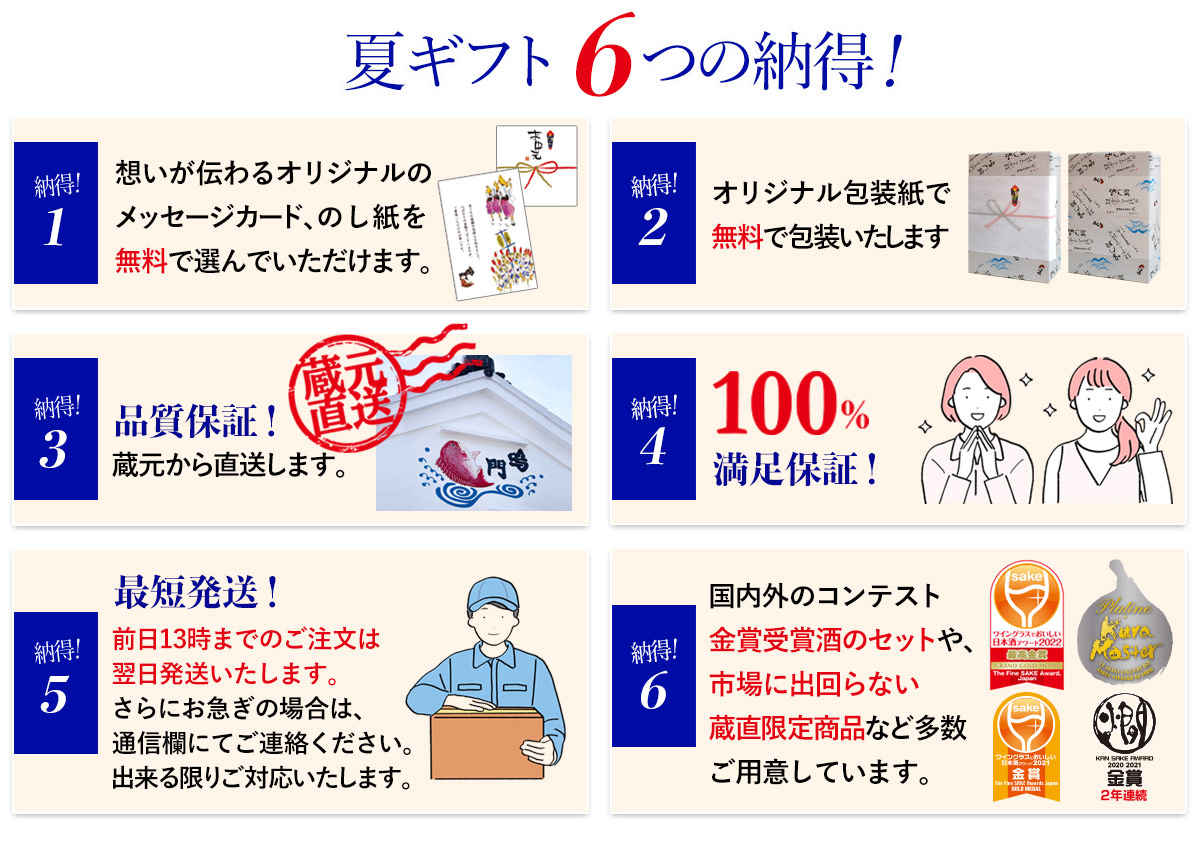 鳴門鯛のギフト6つの納得