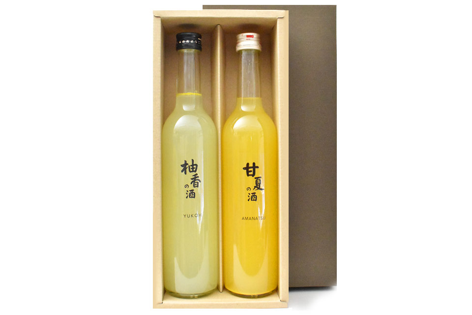 鳴門鯛の果実酒 2本ギフトセット［甘夏＆ゆこう］
