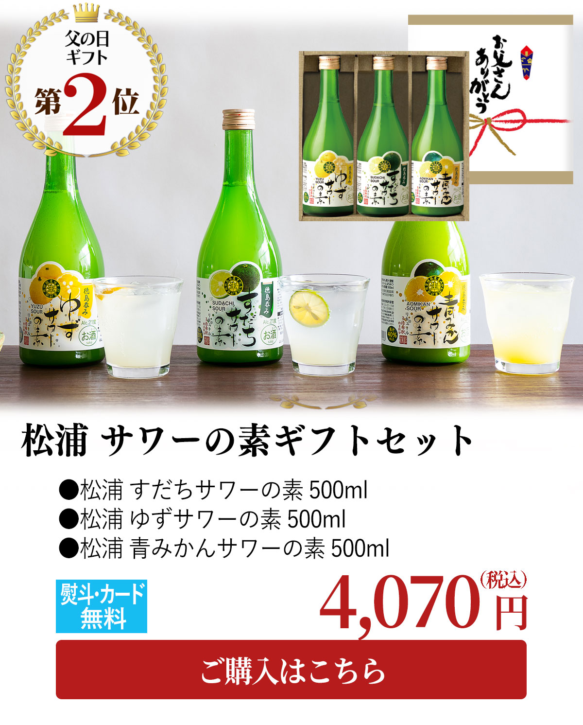 父の日ギフトランキング