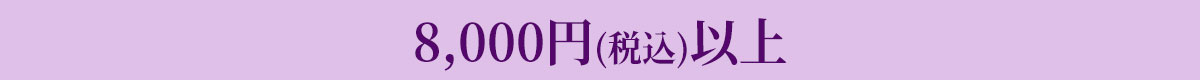 8,000円(税込)以上