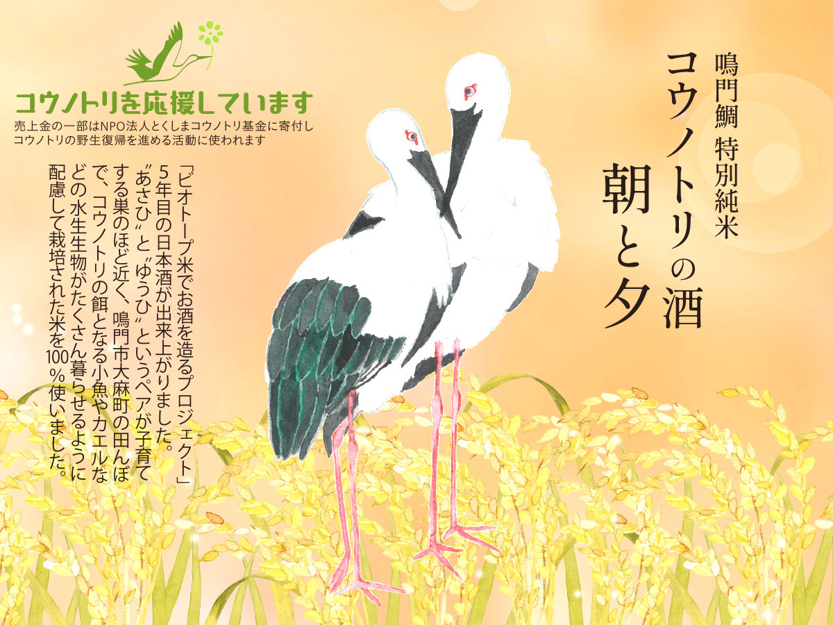 コウノトリの酒 朝と夕