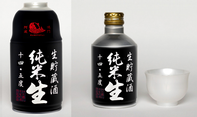 ナルトタイ 生貯蔵酒 純米生 300ml（黒・ミニ缶）