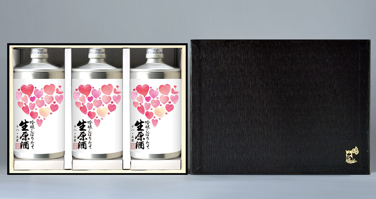 ギフト 鳴門鯛 生缶 ハートラベル3本組＜ネットショップ限定