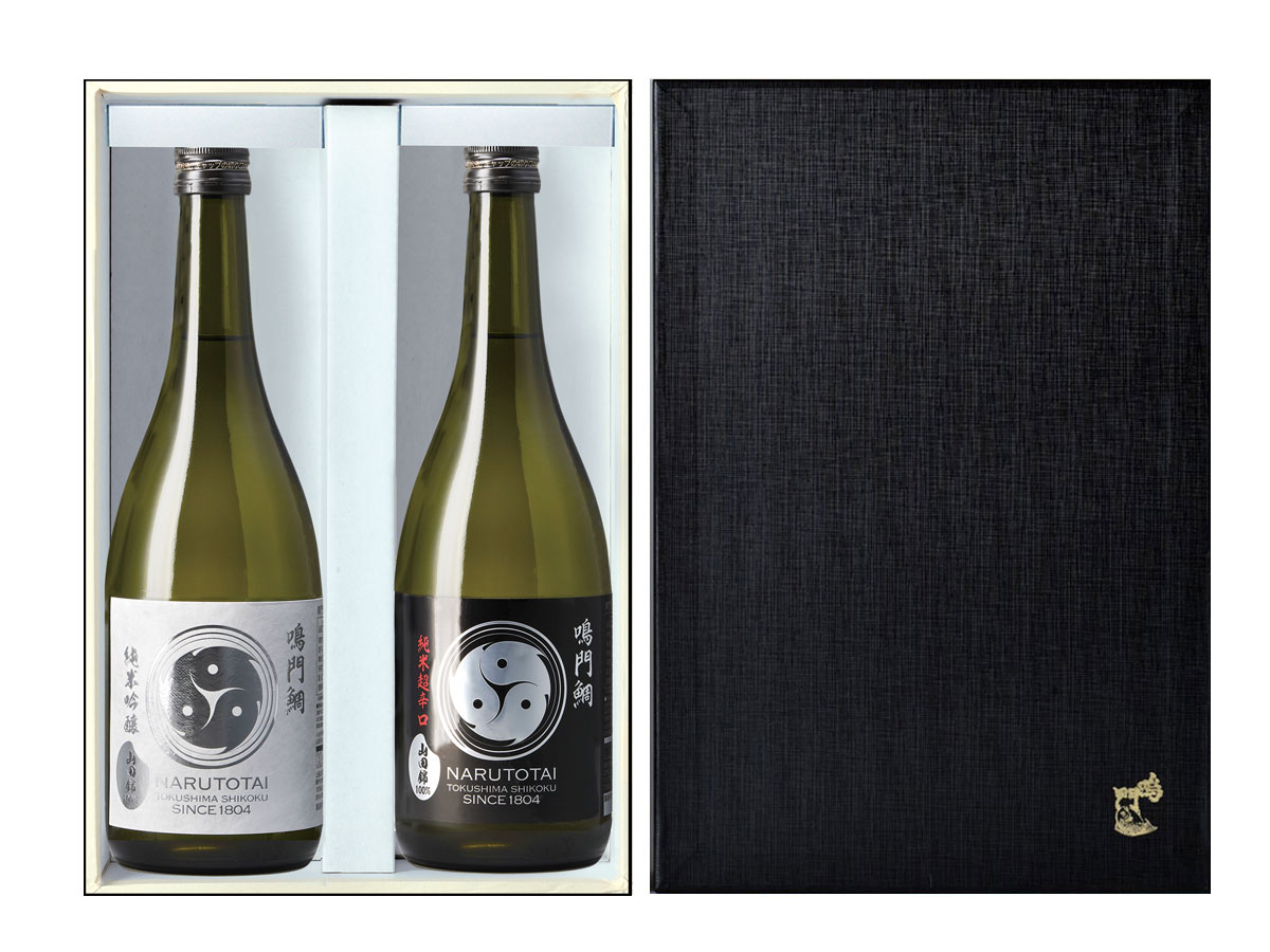 ギフト 鳴門鯛 巴 純米吟醸＆超辛口 飲みくらべセット2本組 NARUTOTAI SHOP