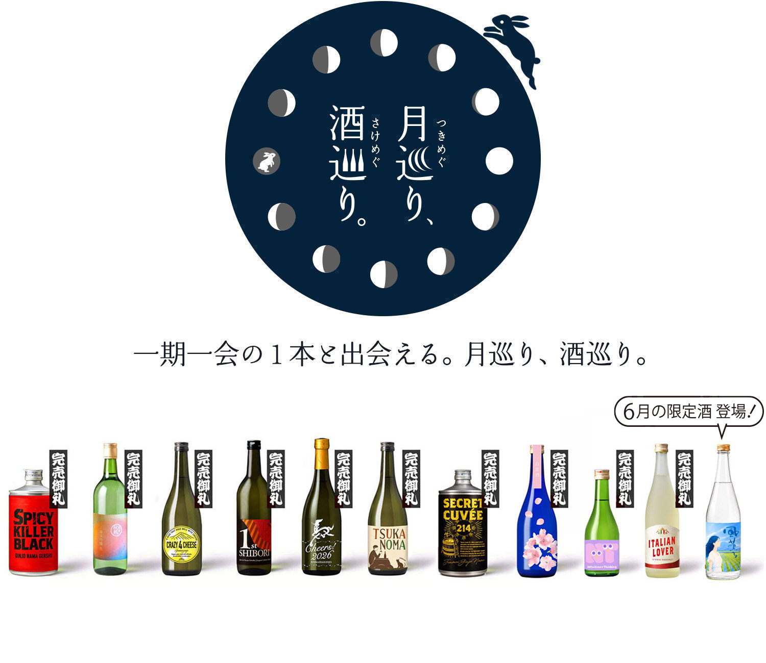 月巡り、酒巡り。