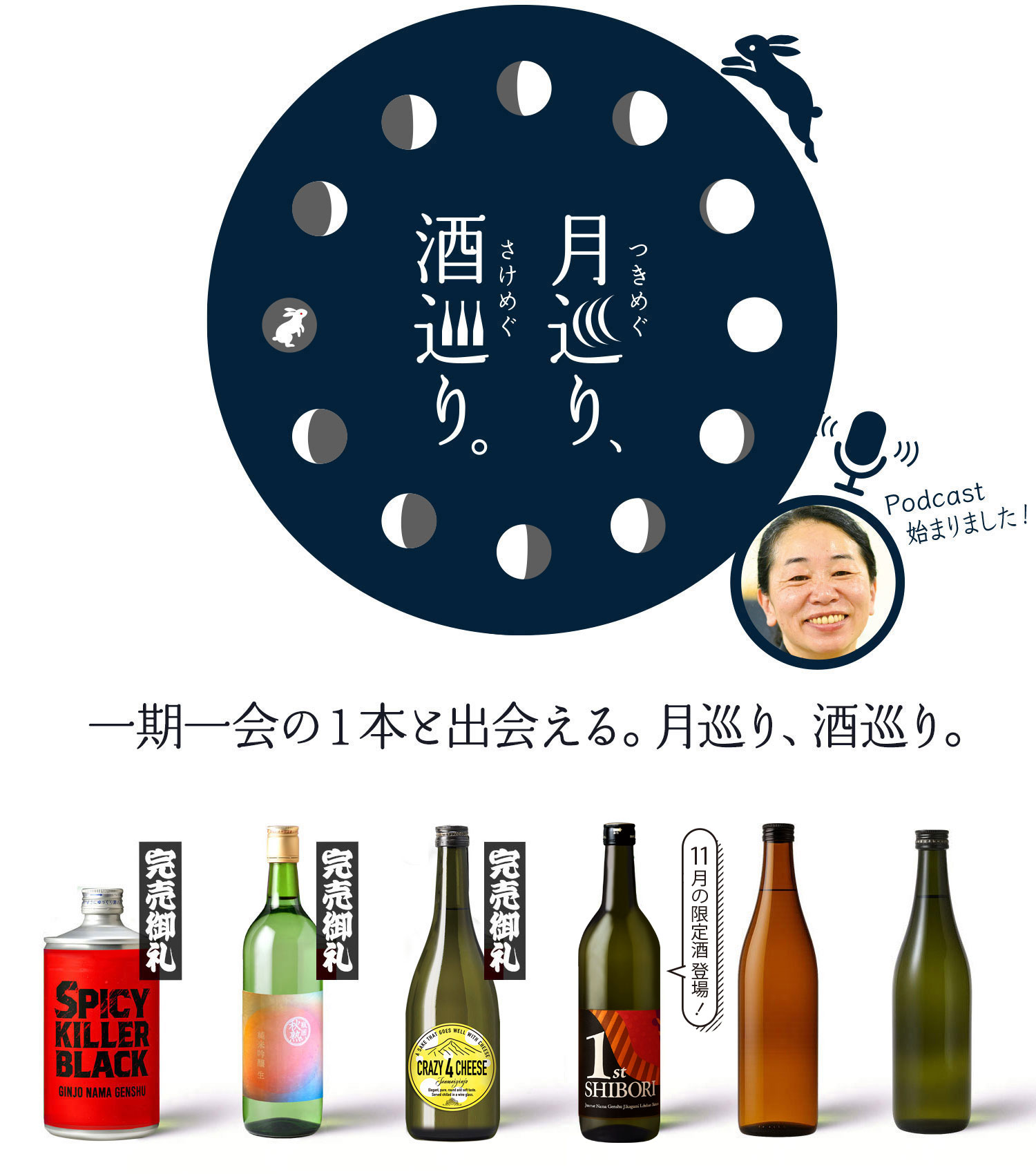 月巡り、酒巡り。